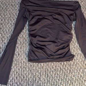 Wild Fable Dark Brown Long Sleeve Top